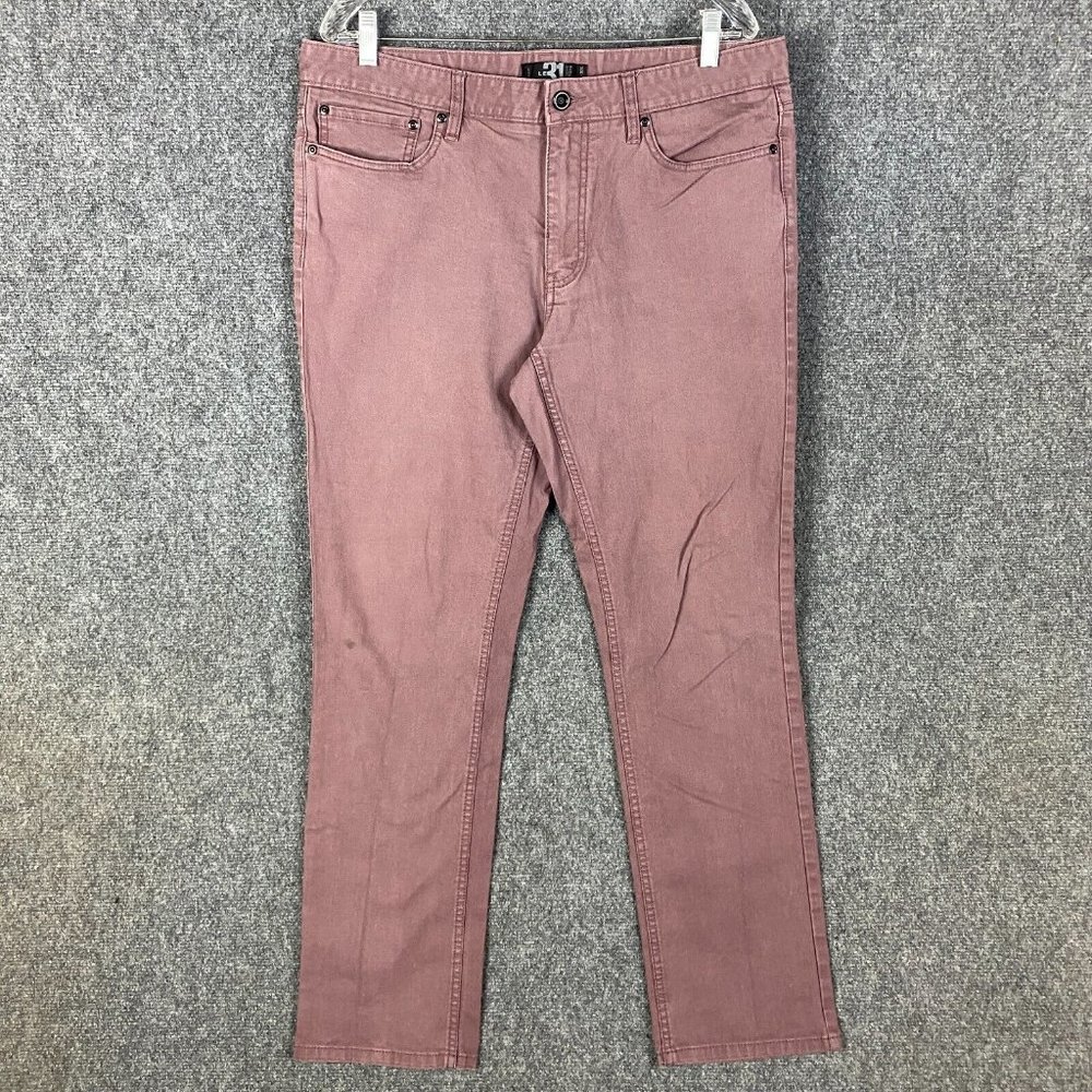 LE 31 Simons Pants Men's 36x32 Purple Cotton 5 Pockets Adults